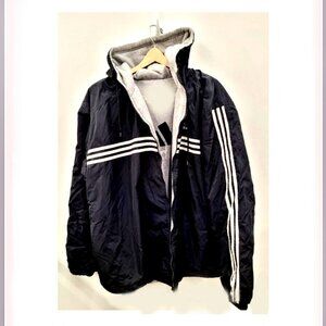 New Special Edition Fashionable Full Zip Adidas Reversible Hooded Winter Jacket